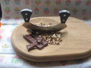 chopped nuts & chocolate