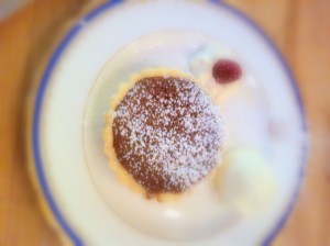 Individual Espresso Tart with Sorbet