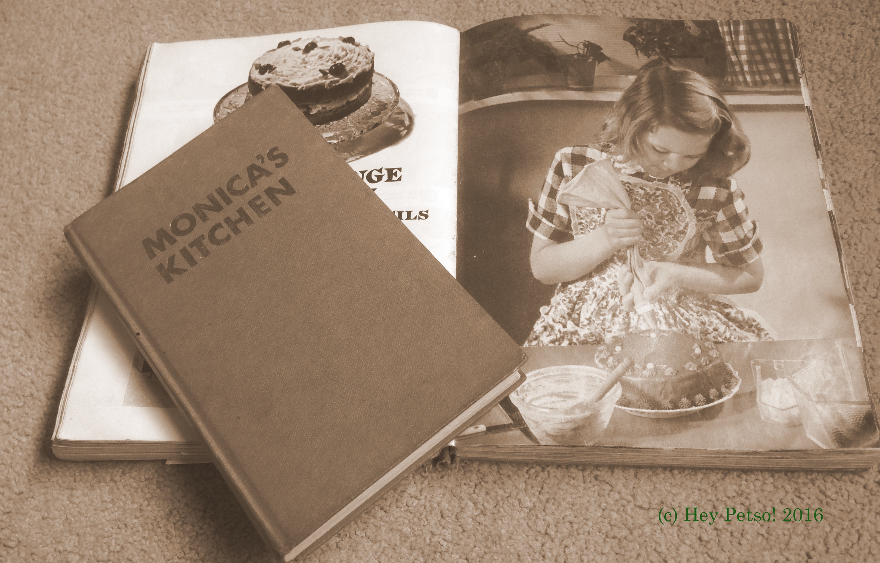 Monica and good housekeeping sepia