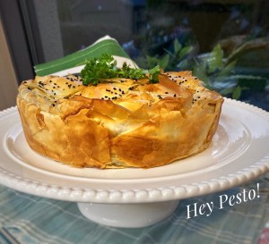 sweet potato pie on serving dish