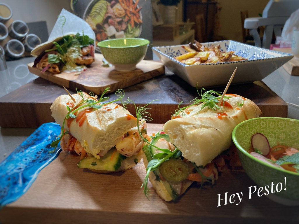 selection of dishes prepped