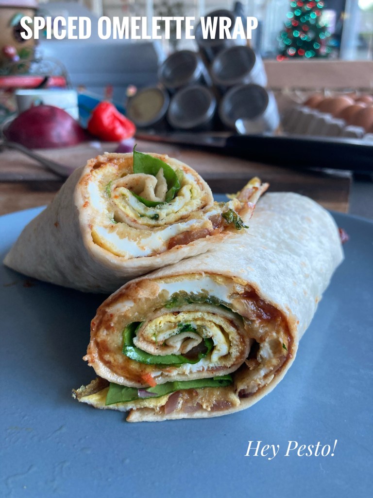 masala omelette wrap