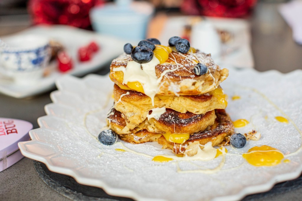 pancake stack side view